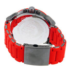 Diesel DZ7370 Mr. Daddy 2.0 Chronograph Men's Watch – Black Dial & Red Silicone Strap