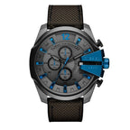 Diesel DZ4500 Mega Chief Chronograph Men's Watch – Black Dial & Black Nylon Strap