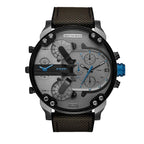 Diesel DZ7420 Mr. Daddy 2.0 Chronograph Men's Watch – Grey Dial & Black Nylon Strap
