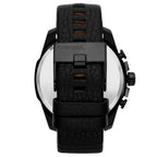 Diesel DZ4291 Mega Chief Chronograph Men's Watch – Black Dial & Black Leather Strap