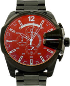 Diesel DZ4318 Mega Chief Chronograph Men's Watch – Black Dial & Black Steel Strap