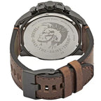 Diesel DZ4463 Mega Chief Chronograph Men's Watch – Grey Dial & Brown Leather Strap