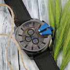 Diesel DZ4500 Mega Chief Chronograph Men's Watch – Black Dial & Black Nylon Strap