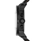 Diesel DZ7291 Little Daddy Chronograph Men's Watch – Black Dial & Black Leather Strap