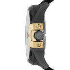 Diesel DZ7377 Uber Chief Two-Hand Men's Watch – Black Dial & Black Leather Strap