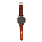 Diesel DZ7413 Mr. Daddy Chronograph Men's Watch – Grey Dial & Brown Leather Strap