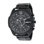 Diesel DZ4283 Mega Chief Chronograph Men's Watch – Black Dial & Black Steel Strap