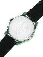 Armani Exchange Outerbanks AX1348 Men's Chronograph Watch – Black Dial with Black Silicone Strap