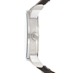 Diesel DZ7321 Mini Daddy Chronograph Men's Watch – Light Blue Dial & Brown Leather Strap