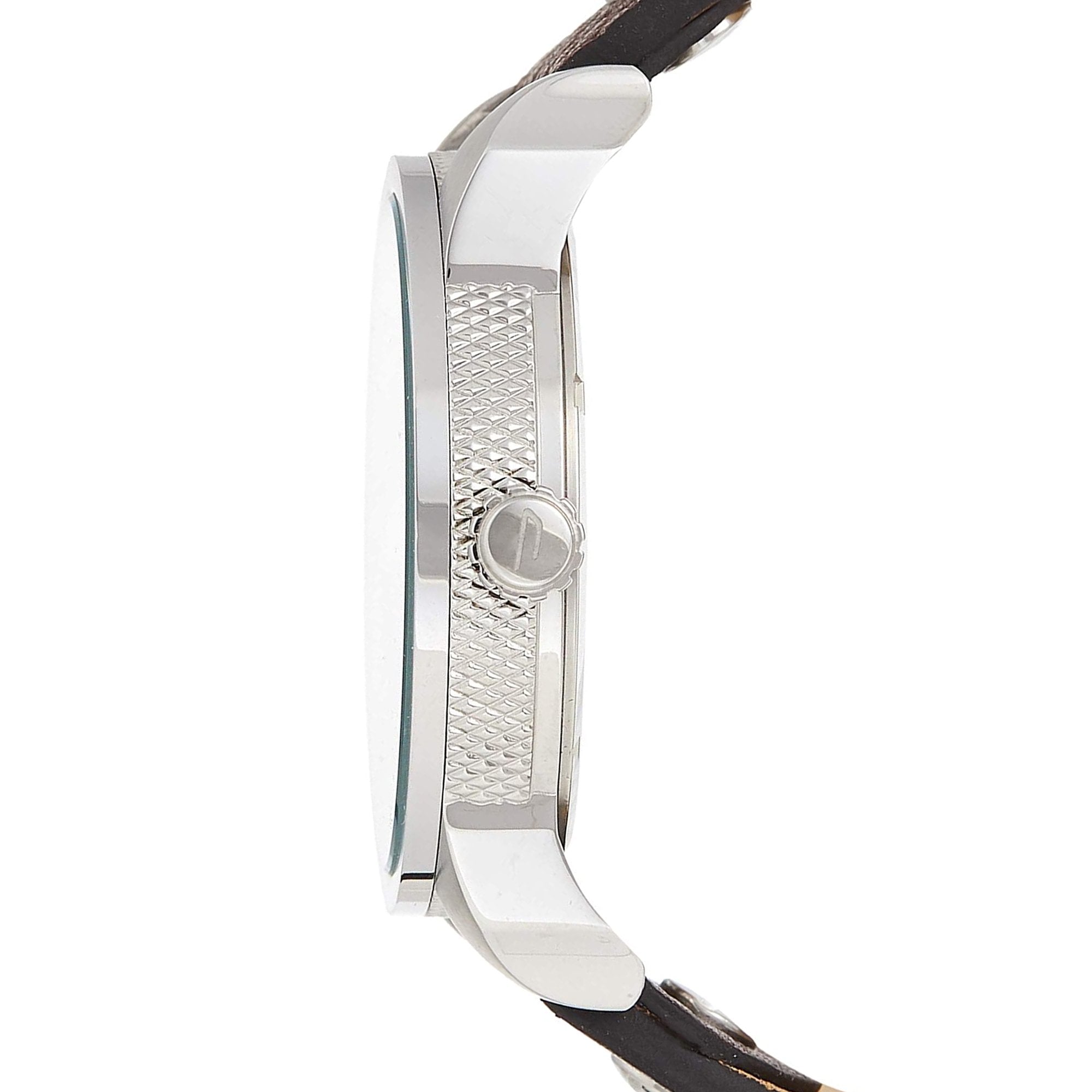 Diesel DZ7321 Mini Daddy Chronograph Men's Watch – Light Blue Dial & Brown Leather Strap