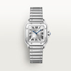 Santos De Cartier | 27mm, Steel, Silver Dial