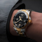 longines HydroConquest Ceramic Bezel Two-Tone 41mm - Black on Bracelet