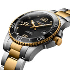longines HydroConquest Ceramic Bezel Two-Tone 41mm - Black on Bracelet