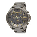 Diesel DZ4466 Mega Chief Chronograph Men's Watch – Grey Dial & Grey Stainless Steel Strap