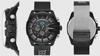 Diesel DZ4514 Mega Chief Chronograph Men's Watch – Black Dial & Black Mesh Bracelet