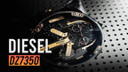 Diesel DZ7350 Mr. Daddy 2.0 Chronograph Men's Watch – Black Dial & Black Leather Strap