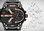 Diesel DZ7312 Big Daddy Chronograph Men's Watch – Black Dial & Black Stainless Steel Strap