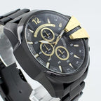 Diesel DZ4338 Mega Chief Chronograph Men's Watch – Black Dial & Black Stainless Steel Strap