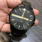 Armani Exchange Hampton AX2121 Men's Chronograph Watch – Black Dial with Black Stainless Steel Strap