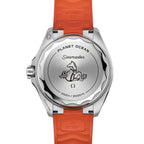 OMEGA Seamaster Planet Ocean 600M 42mm - Black and Orange on Orange Rubber Strap
