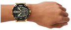 Diesel DZ7333 Mr. Daddy 2.0 Chronograph Men's Watch – Black Dial & Gold Stainless Steel Strap