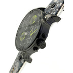 Diesel DZ7311 Big Daddy Chronograph Men's Watch – Black Dial & Black Leather Strap