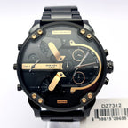 Diesel DZ7312 Big Daddy Chronograph Men's Watch – Black Dial & Black Stainless Steel Strap