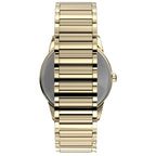 Armani Exchange Cayde AX2707 Men's Analog Watch – Gold Dial with Coordinated Gold Stainless Steel Strap