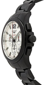 Longines Conquest V.H.P. Chronograph Black Steel Men's Watch L3.717.2.76.6