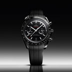 OMEGA Speedmaster Dark Side of the Moon Black Ceramic 44.25mm - Black on Rubber Strap