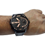 Diesel DZ7312 Big Daddy Chronograph Men's Watch – Black Dial & Black Stainless Steel Strap
